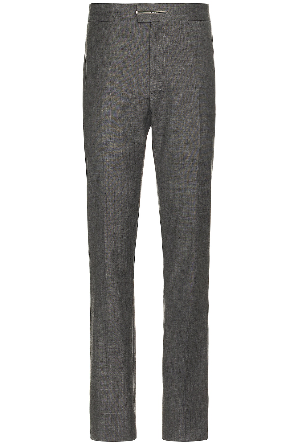 Image 1 of Givenchy Straight Fit Pants W/ Metal Clip Closure in Medium Grey