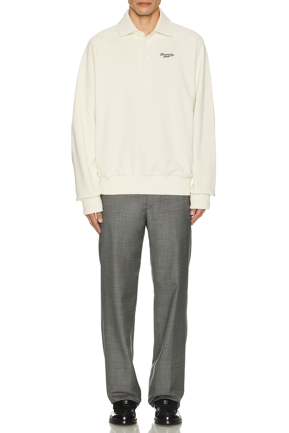 Image 1 of Givenchy Side Seam Trousers in Black & White