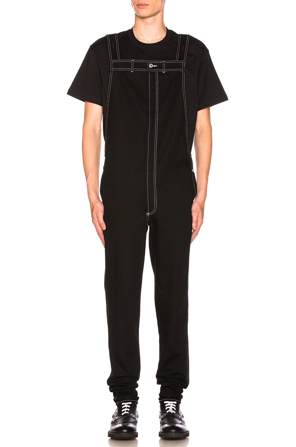 Image 1 of Givenchy Denim Overalls in Black