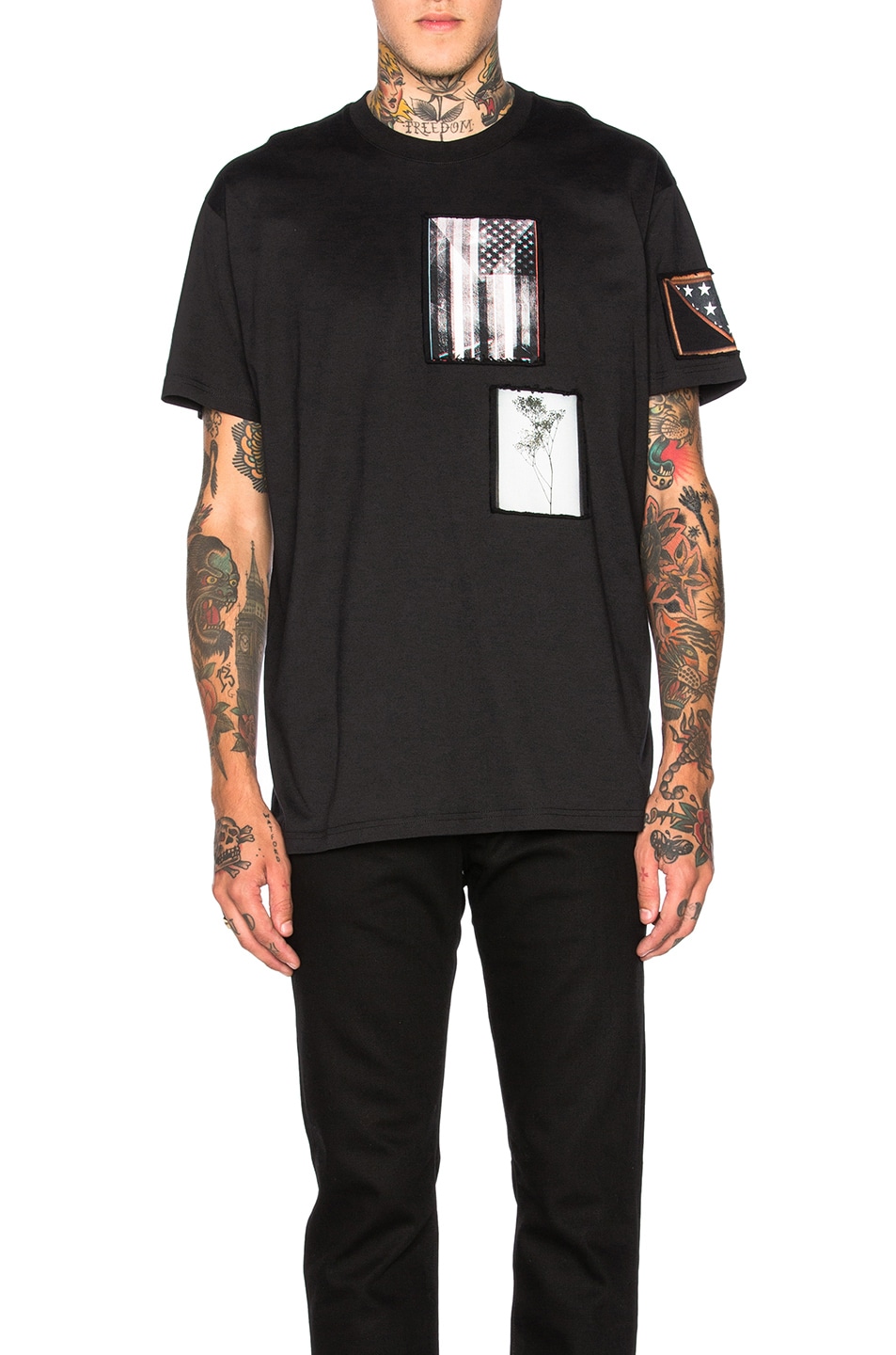 Image 1 of Givenchy Patch Print Tee in Black