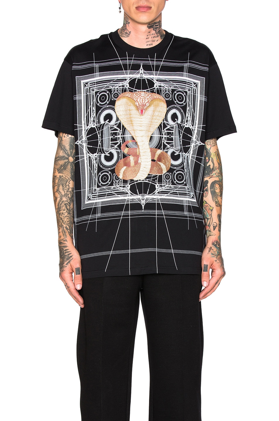 Image 1 of Givenchy Columbian Fit Cobra Tee in Black