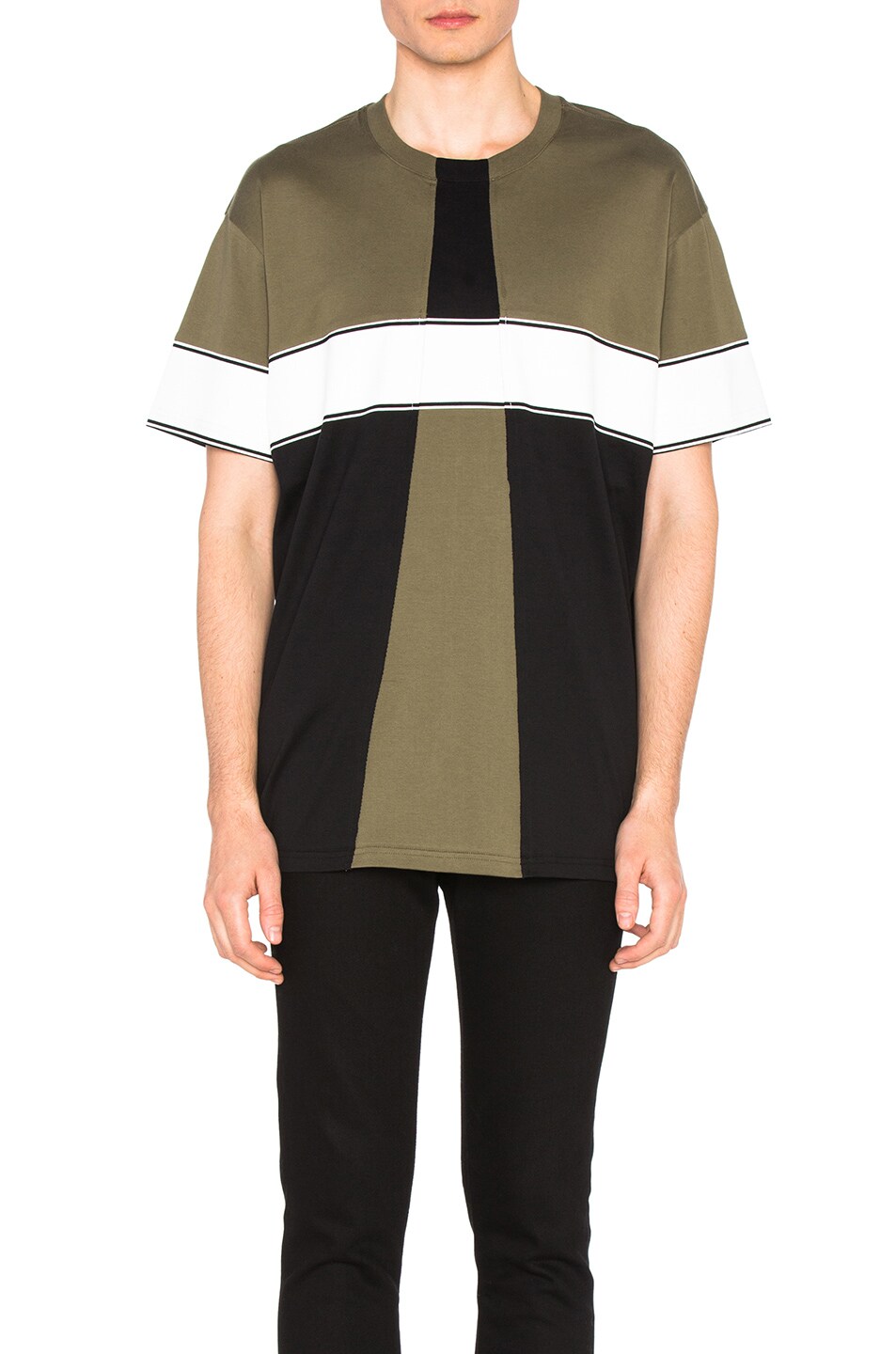 Image 1 of Givenchy Colorblock Tee in Khaki
