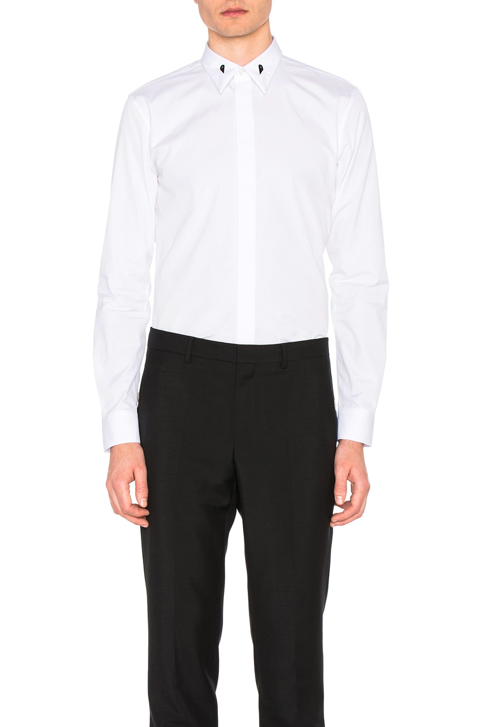 Image 1 of Givenchy Printed Button Down Shirt in White