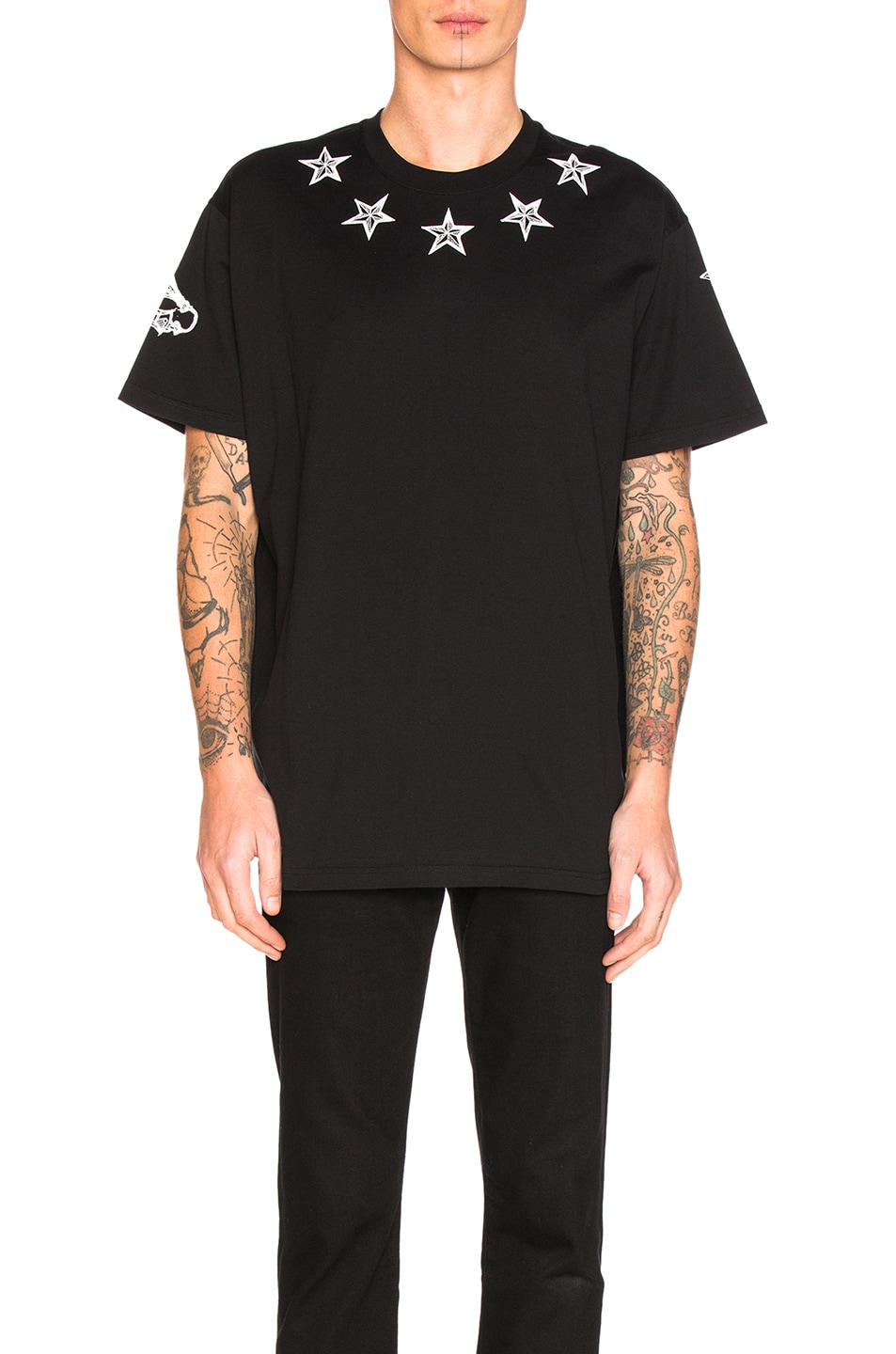 Image 1 of Givenchy Star Tee in Black
