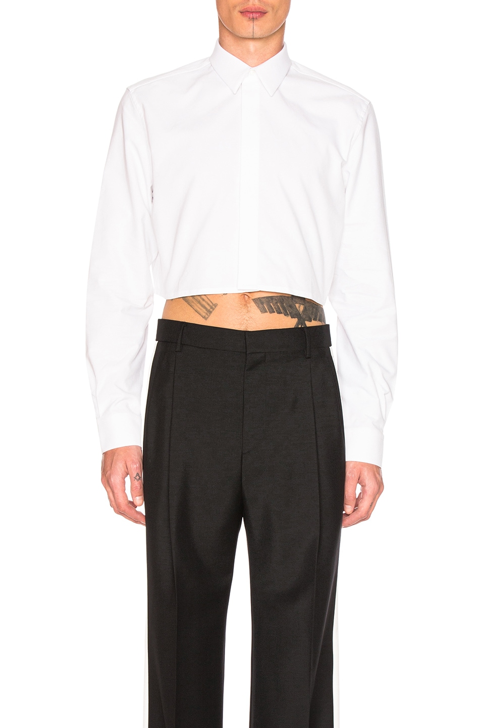 Image 1 of Givenchy Cropped Shirt in White