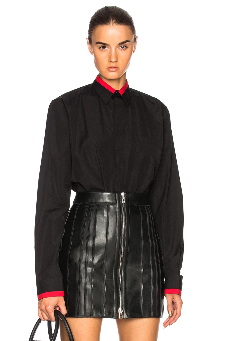 Image 1 of Givenchy Taping Detail Shirt in Black