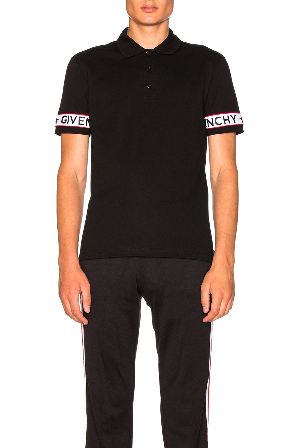Image 1 of Givenchy Taping Polo in Black