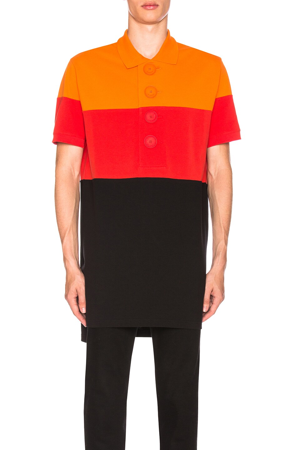 Image 1 of Givenchy Color Block Polo in Orange