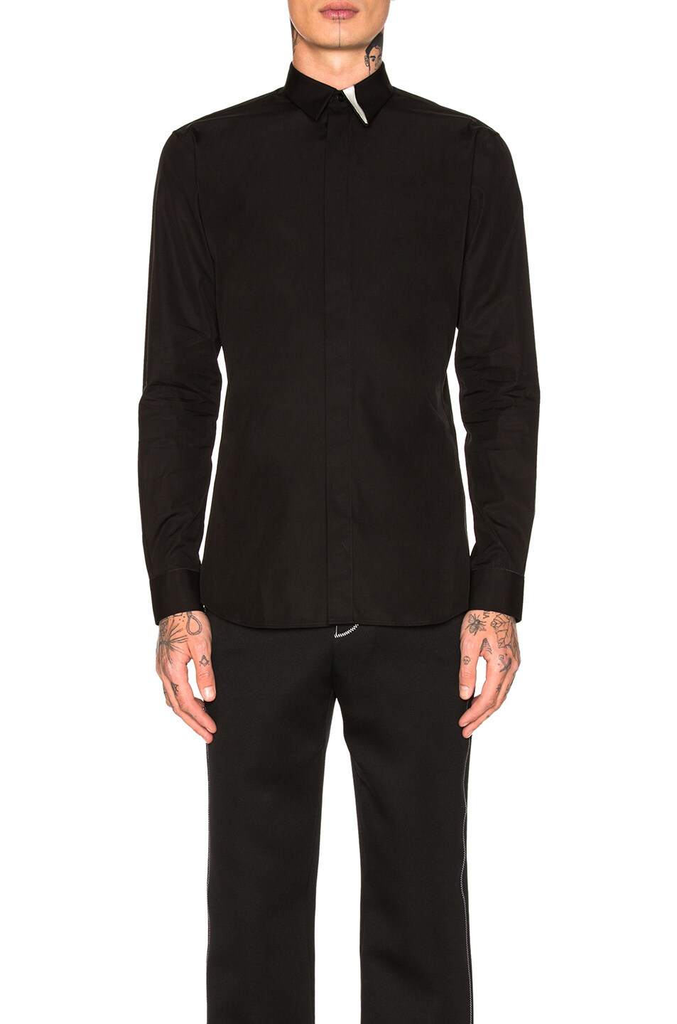 Image 1 of Givenchy Long Sleeve Shirt in Black