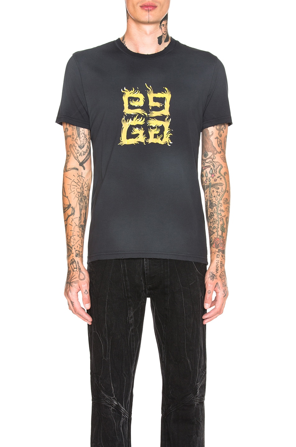 Image 1 of Givenchy 4G Tee in Black
