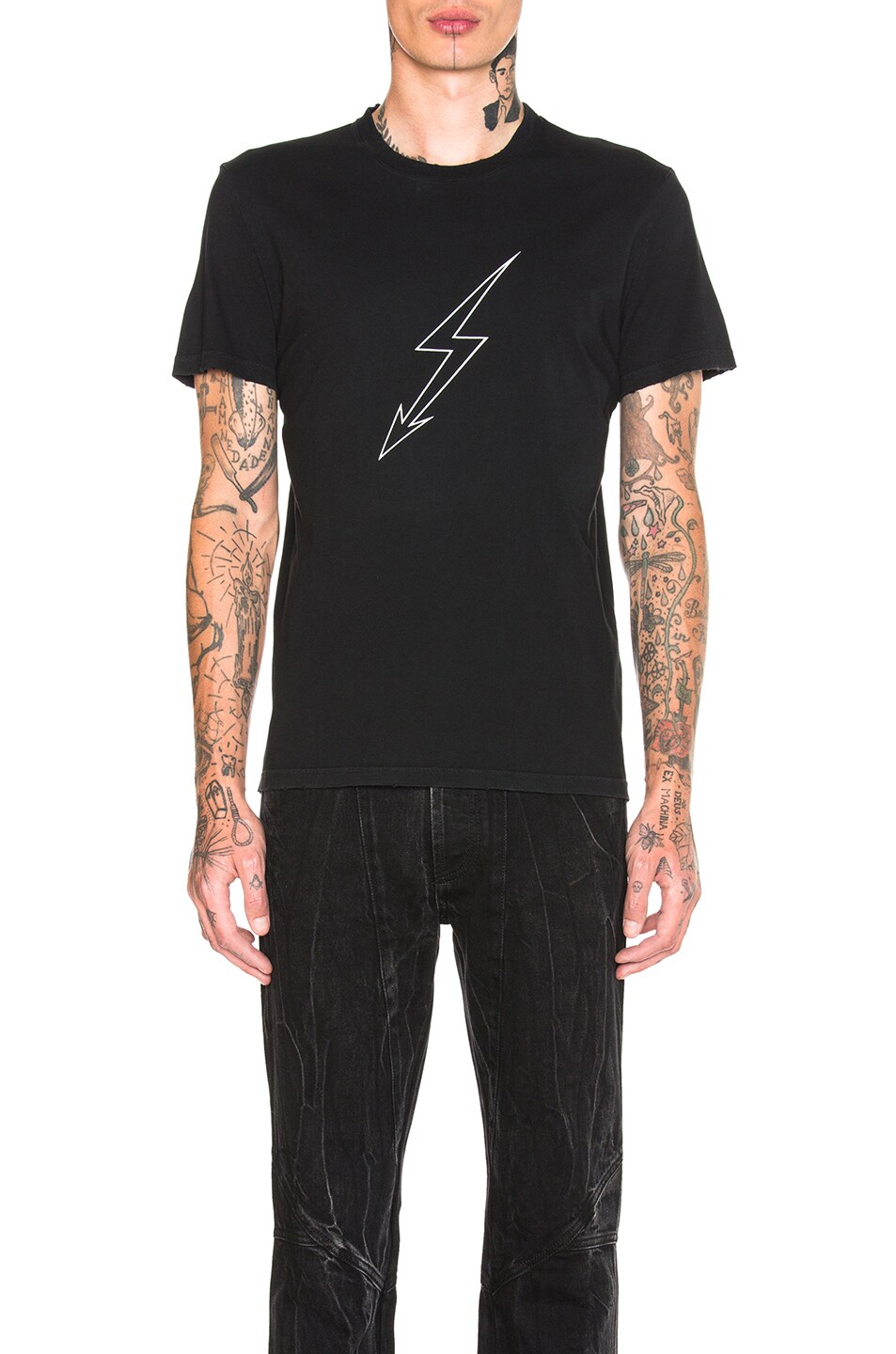 Image 1 of Givenchy Lightning Tee in Black