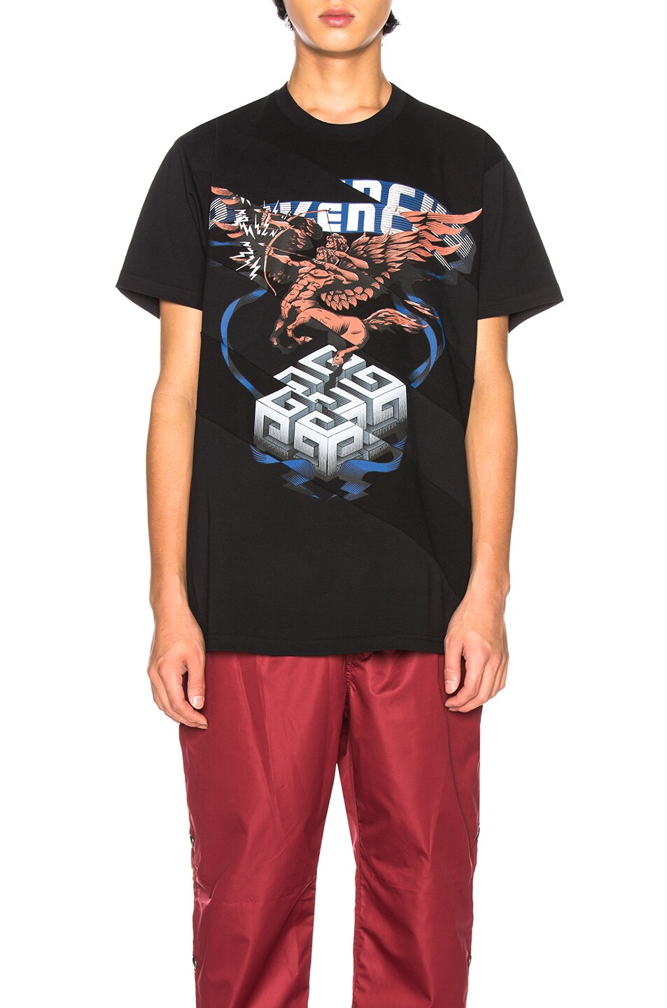 Image 1 of Givenchy Oversized Sagittarius Tee in Black