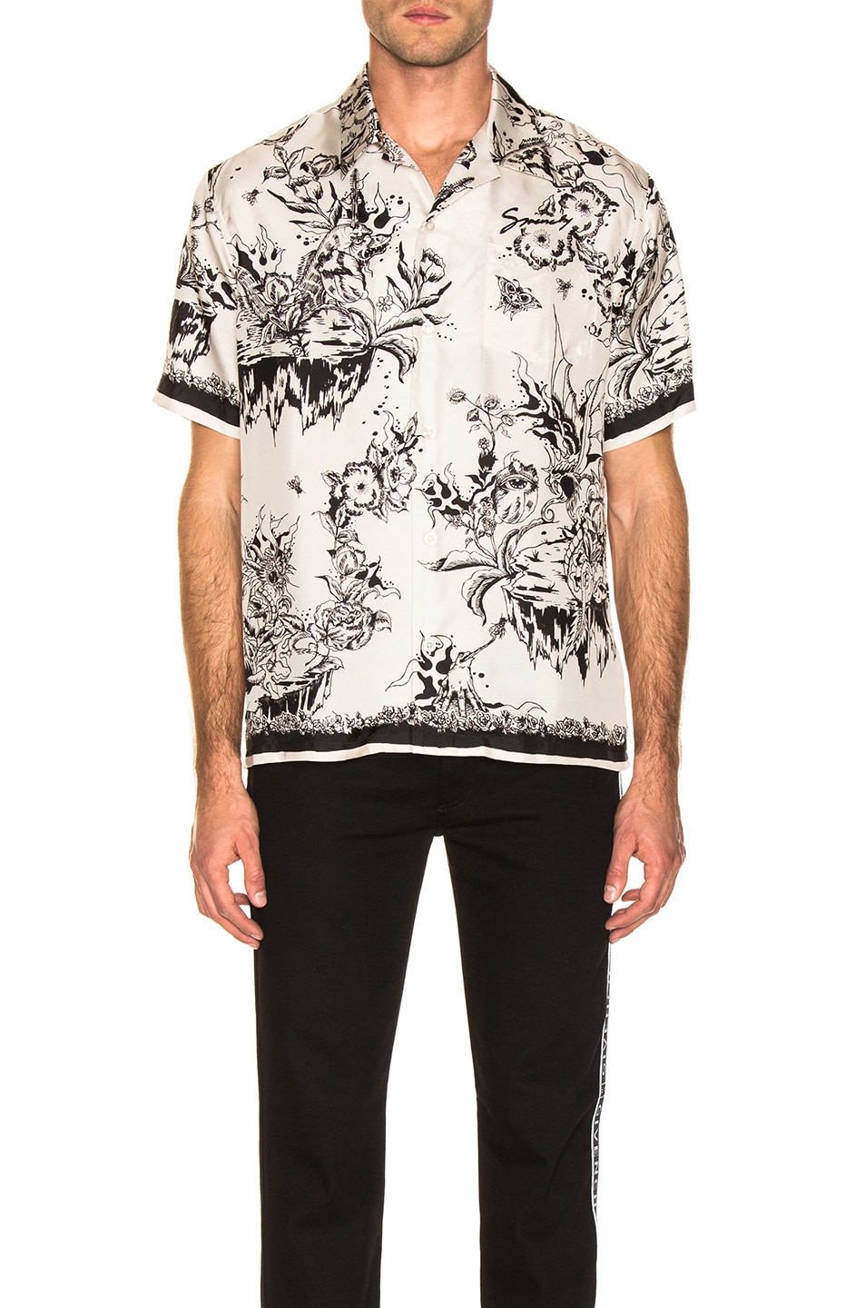 Image 1 of Givenchy Printed Shirt in White