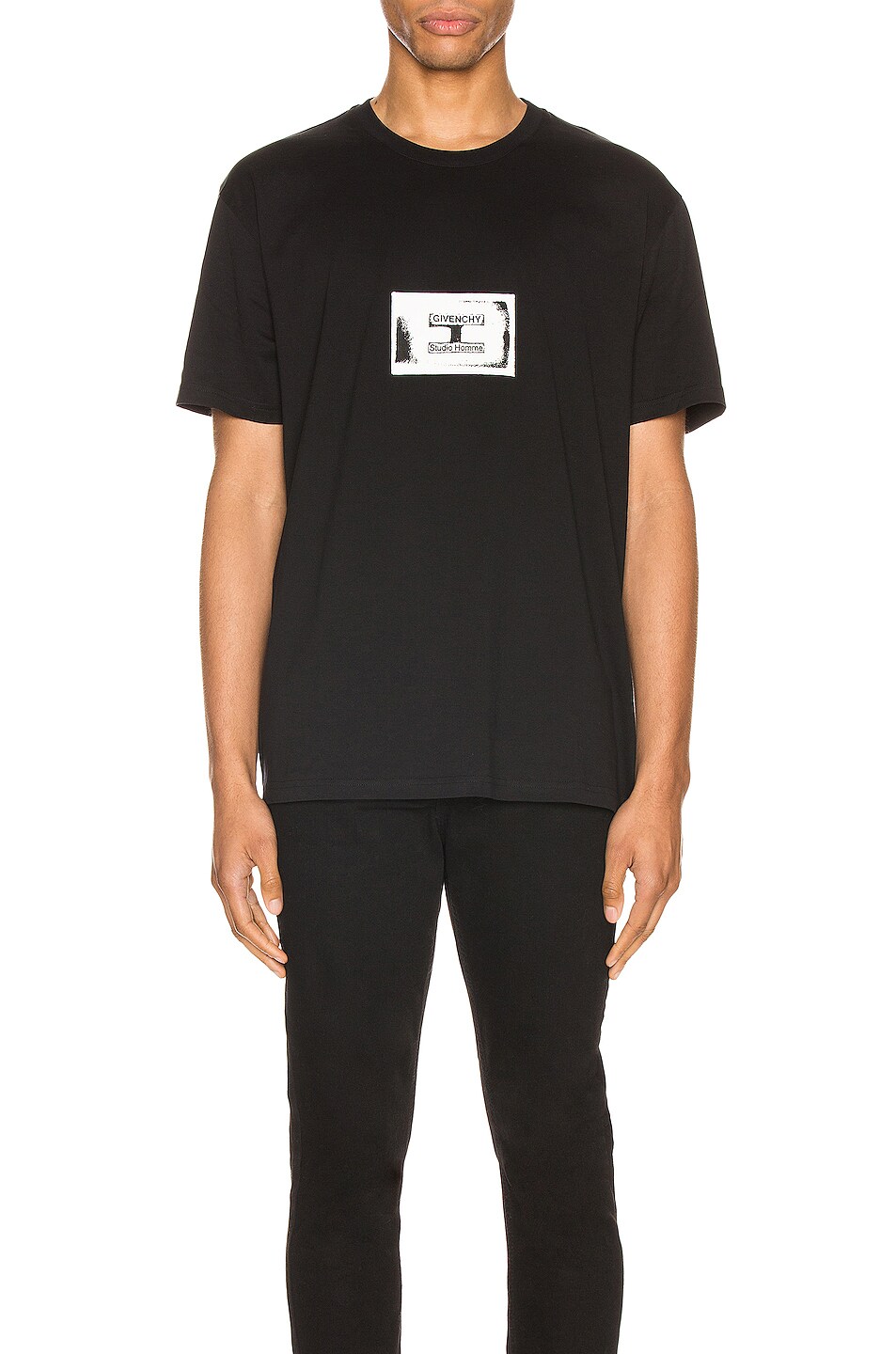 Image 1 of Givenchy Stamp Patch Tee in Black