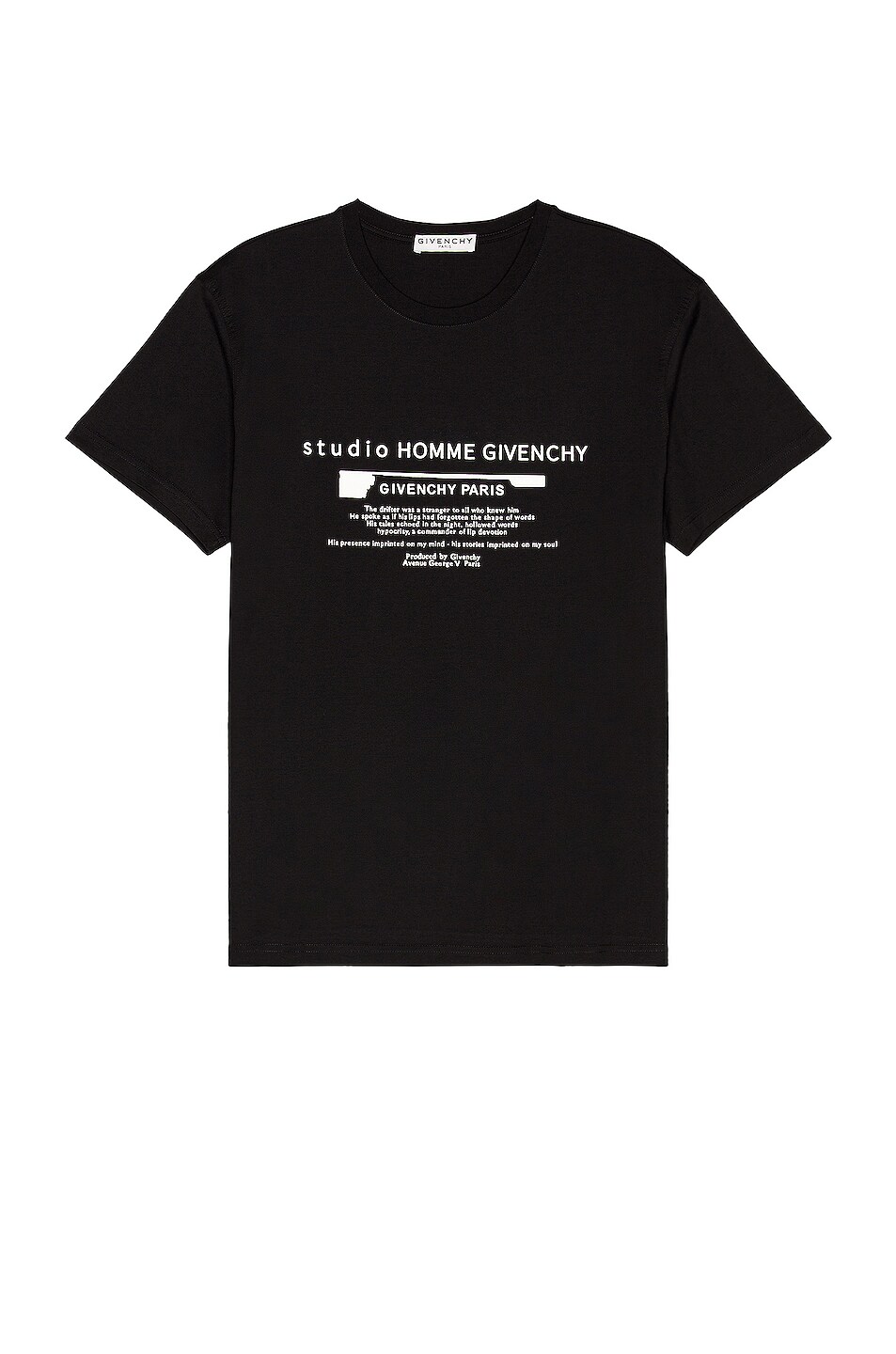 Image 1 of Givenchy Studio Homme Tee in Black