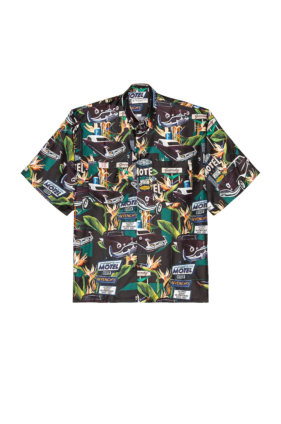 Image 1 of Givenchy Loose Fit Printed Shirt in Black & Green