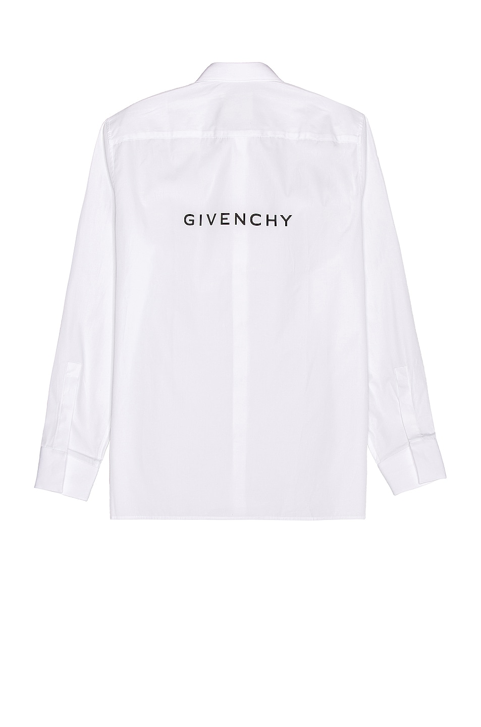 Image 1 of Givenchy Reverse Poplin Shirt in White