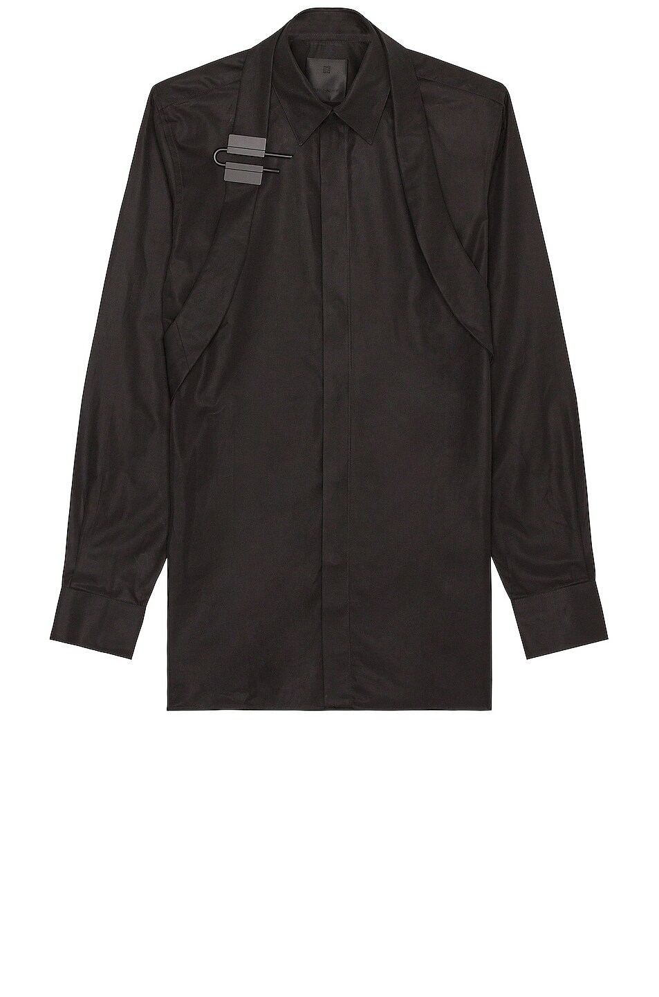 Image 1 of Givenchy Contemporary Fit Shirt With U Lock Harness in Black