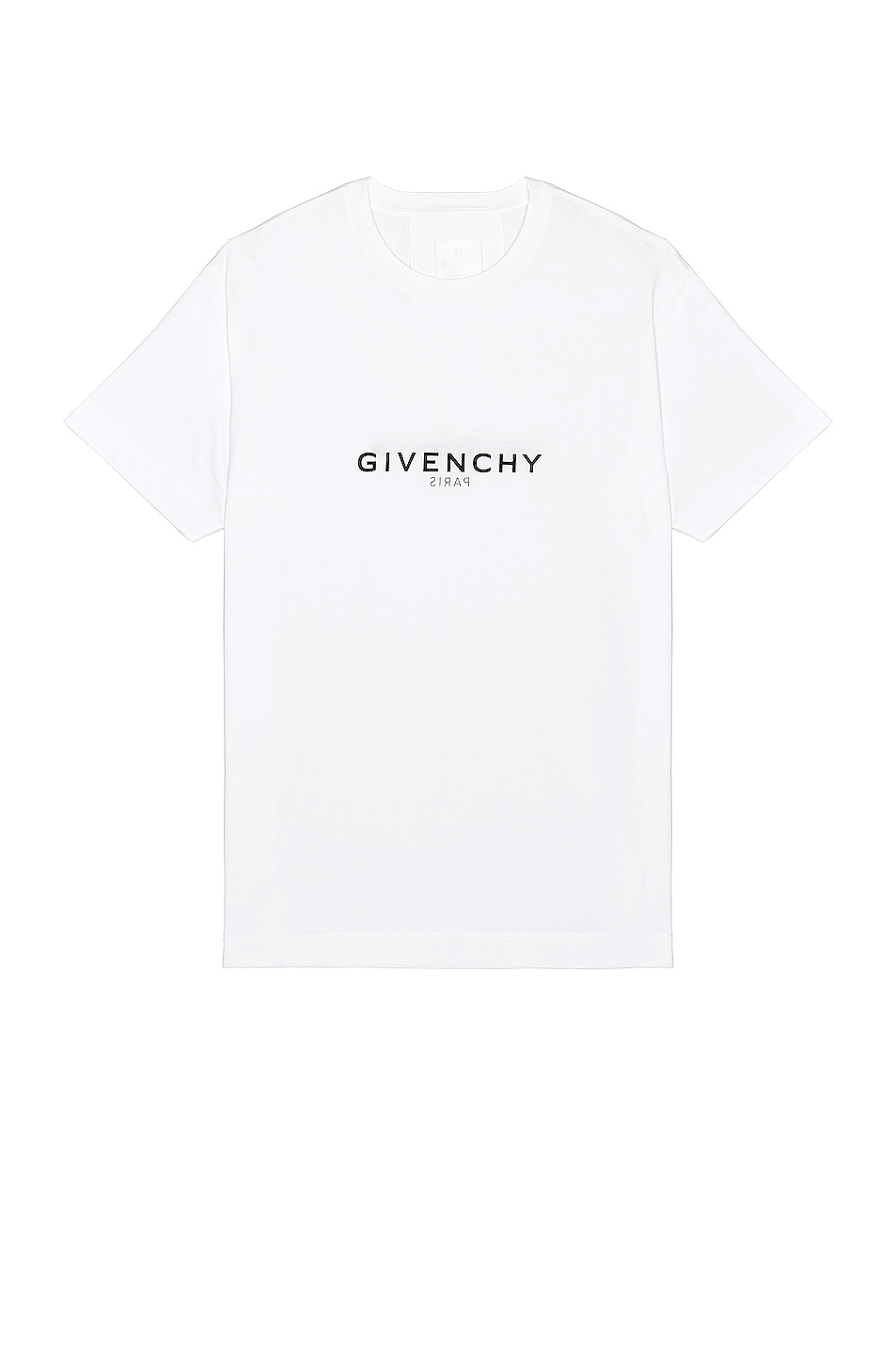 Image 1 of Givenchy Oversized Fit Reverse Print T-Shirt in White