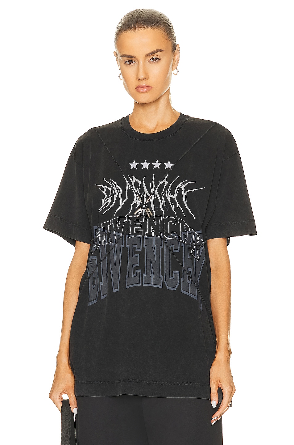Givenchy Women Back Print Regular Fit Cotton T-Shirt main image 1