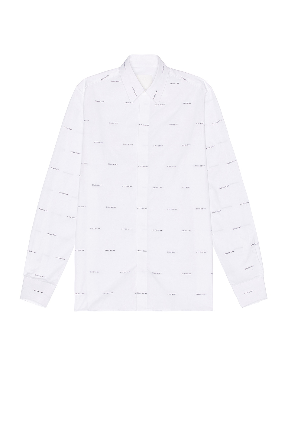 Image 1 of Givenchy Boxy Fit Buttoned Shirt in White