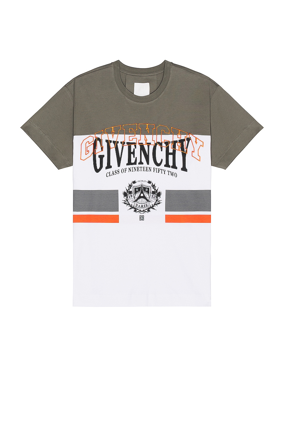Image 1 of Givenchy Oversized Fit T Shirt in Grey & White