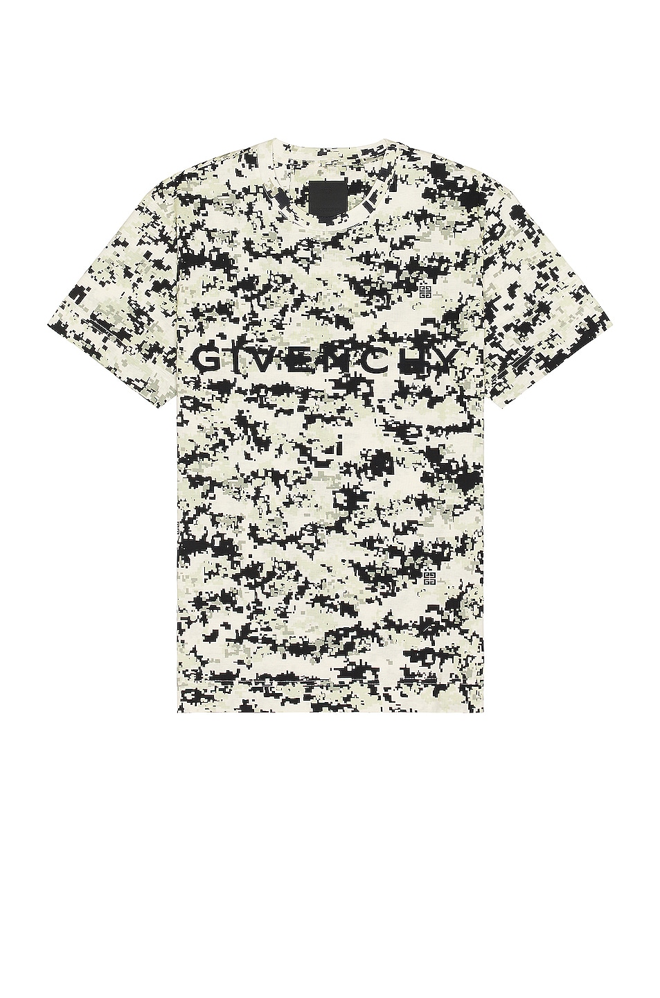 Image 1 of Givenchy Classic Fit T-shirt in Beige & Black