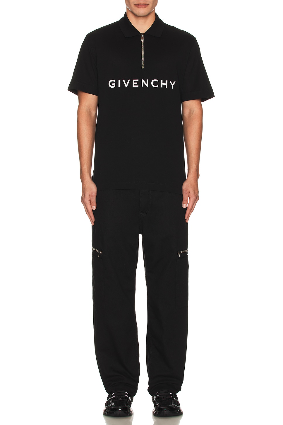 Image 1 of Givenchy Classic Polo In Black in Black