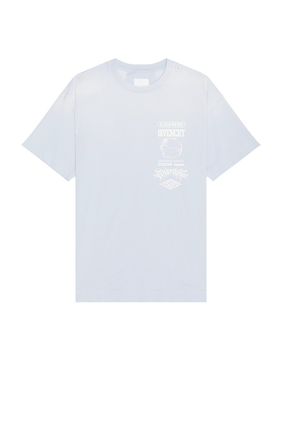 Image 1 of Givenchy Standard Tee in Baby Blue
