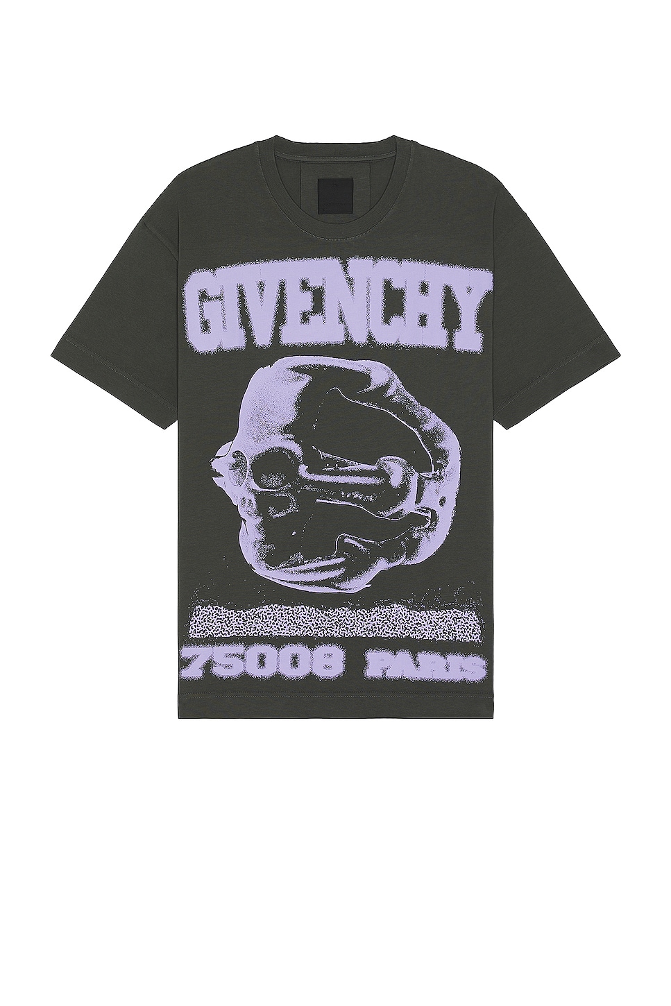 Image 1 of Givenchy Casual Fit Tee in Greyish Green