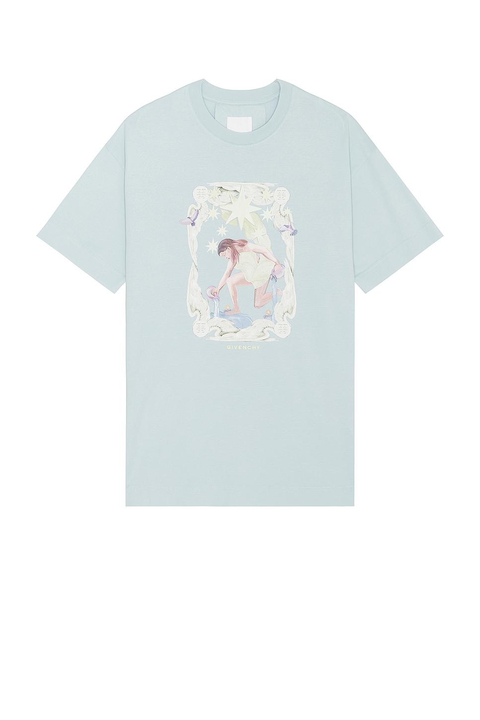 Image 1 of Givenchy Standard Base T-Shirt in Sky Blue