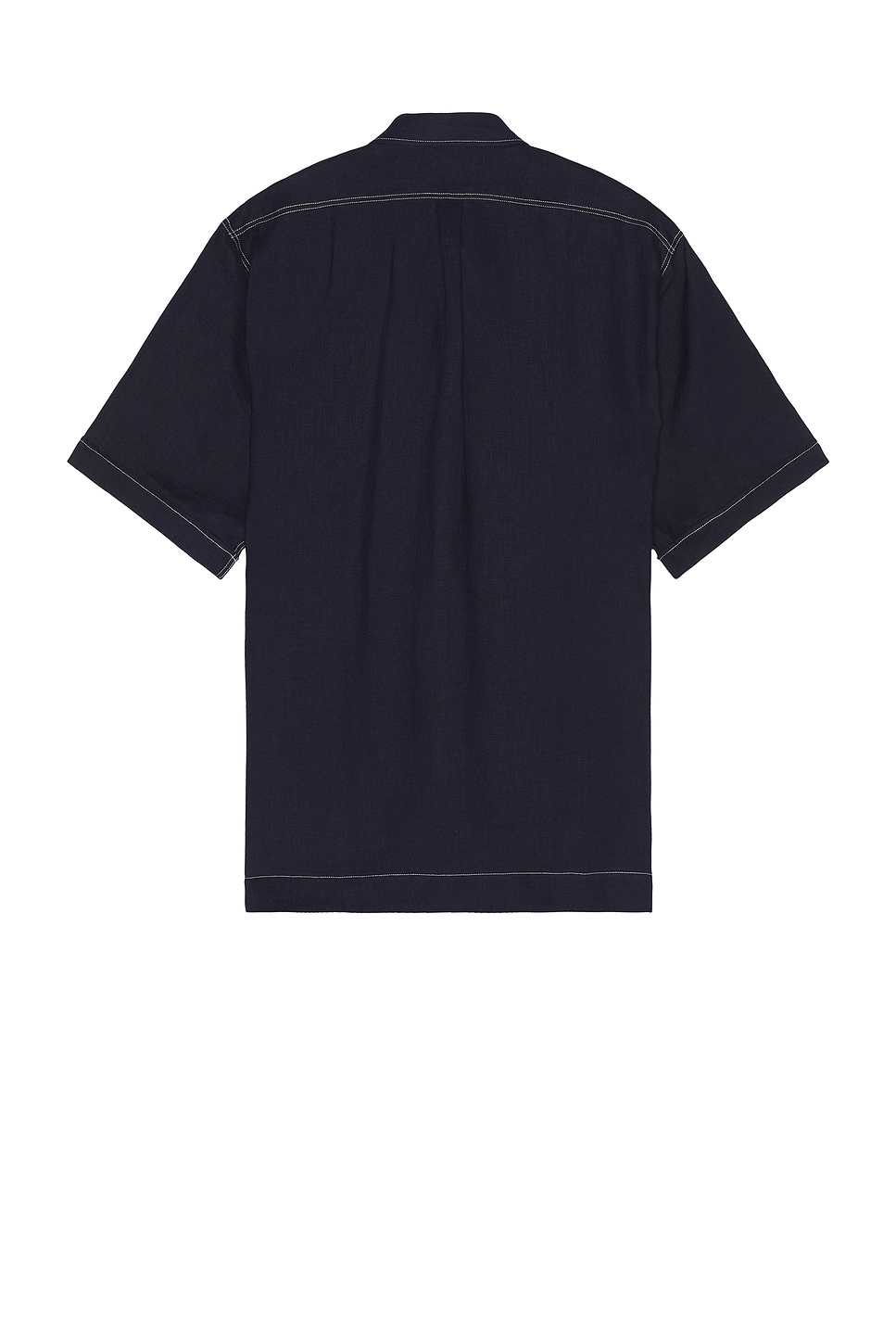 Shop Givenchy Short Sleeve Eyelet Shirt In Navy