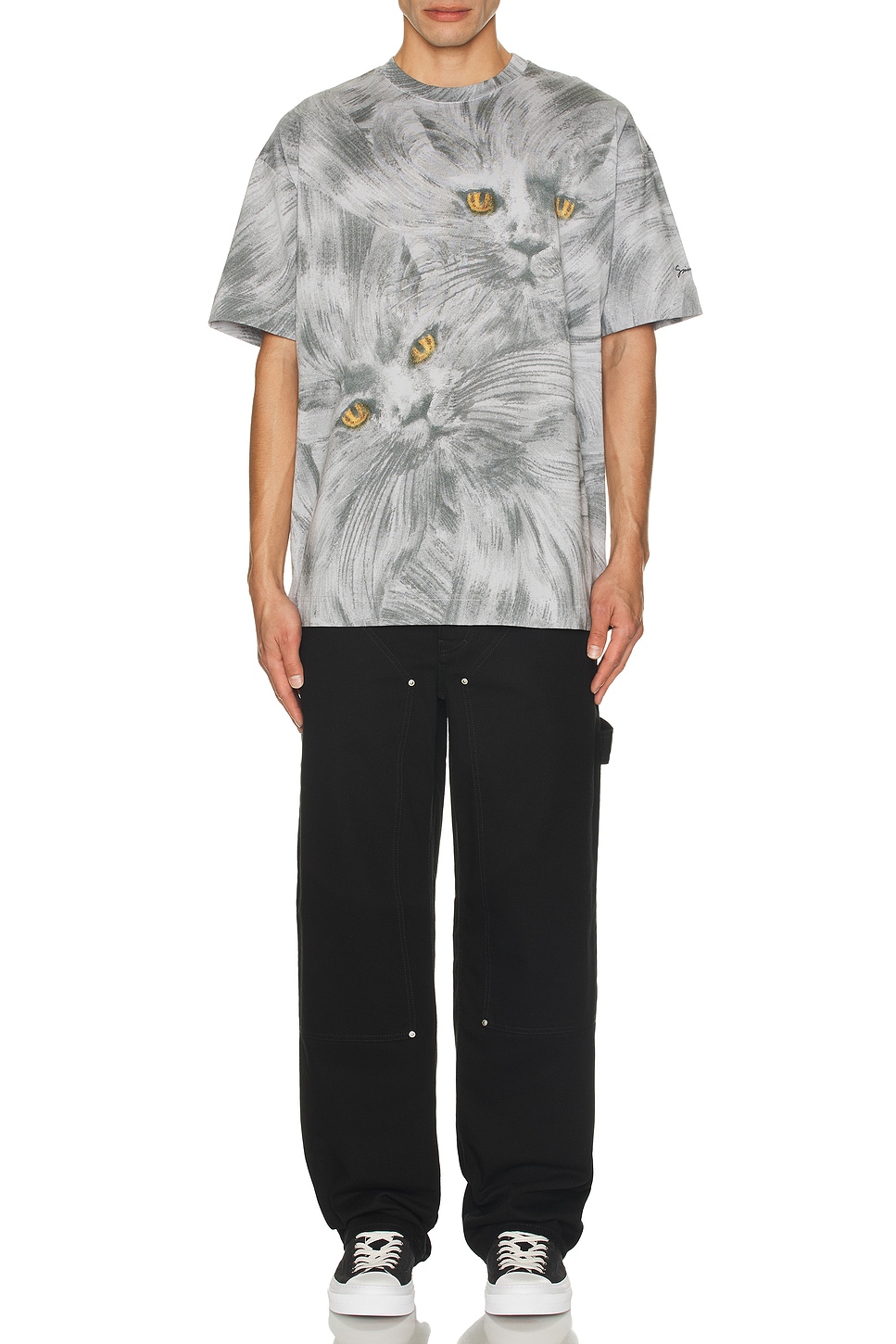 Image 1 of Givenchy Cat Heads T-Shirt in Multicolor