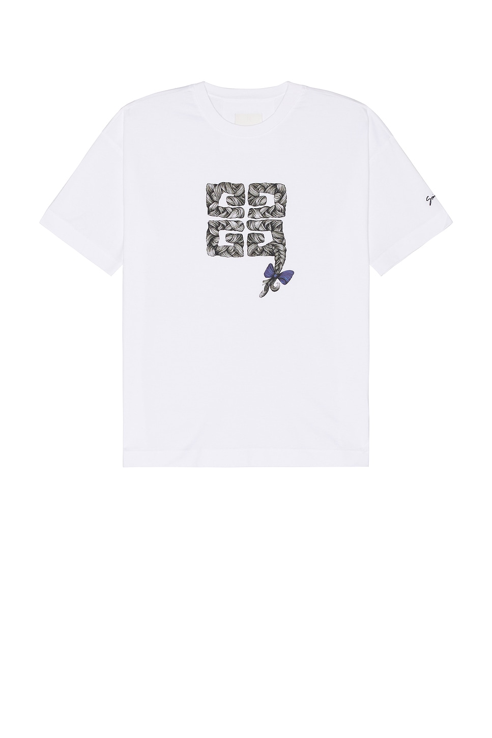 Shop Givenchy Braids T-shirt In White