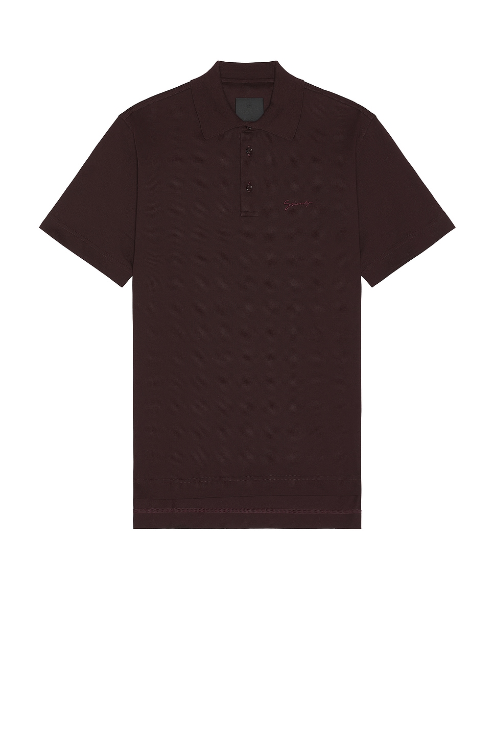 Shop Givenchy Monogram Polo In Burgundy