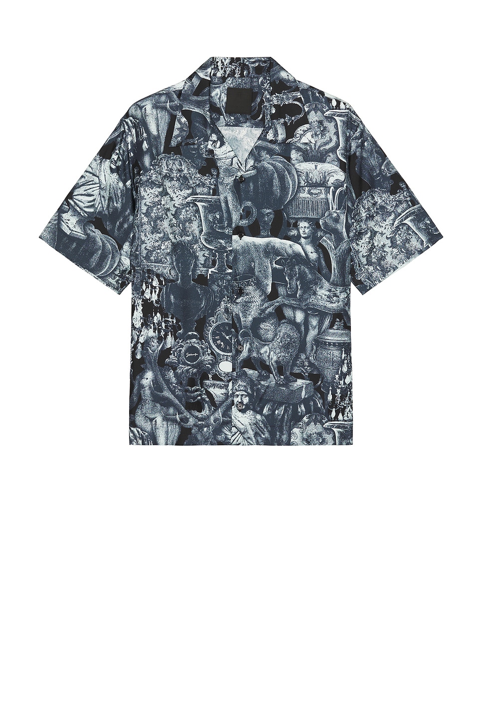 Image 1 of Givenchy New Bowling Shirt in Black & Navy