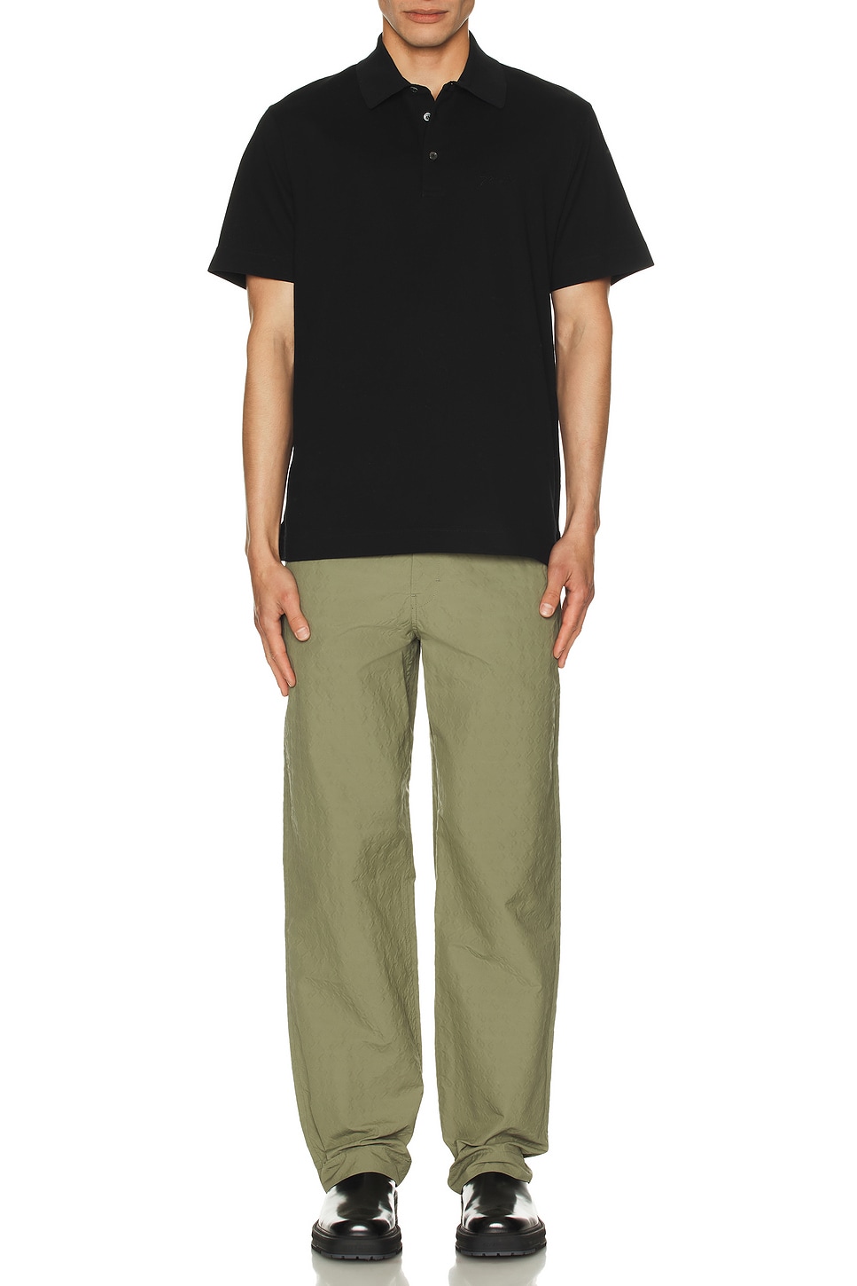 Image 1 of Givenchy Classic Fit Polo in Black