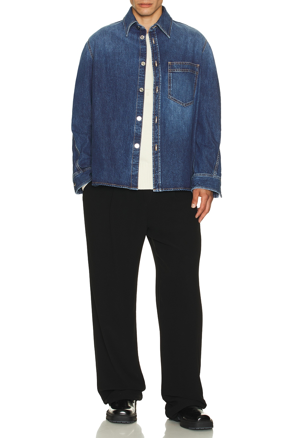 Image 1 of Givenchy Overshirt in Dark Blue