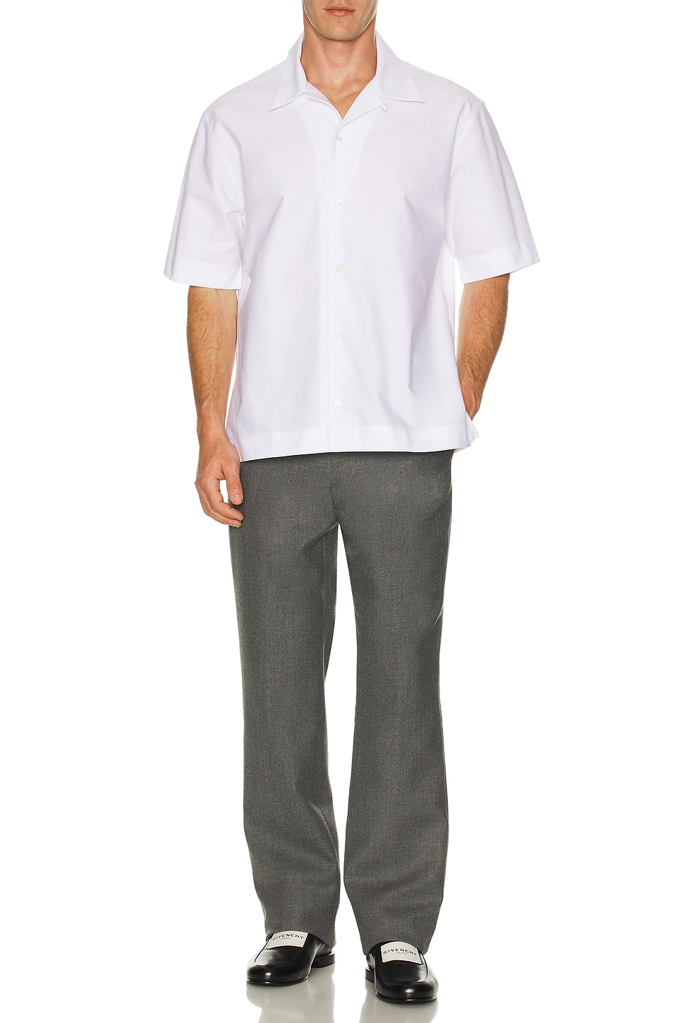 Image 1 of Givenchy Bowling Shirt in White