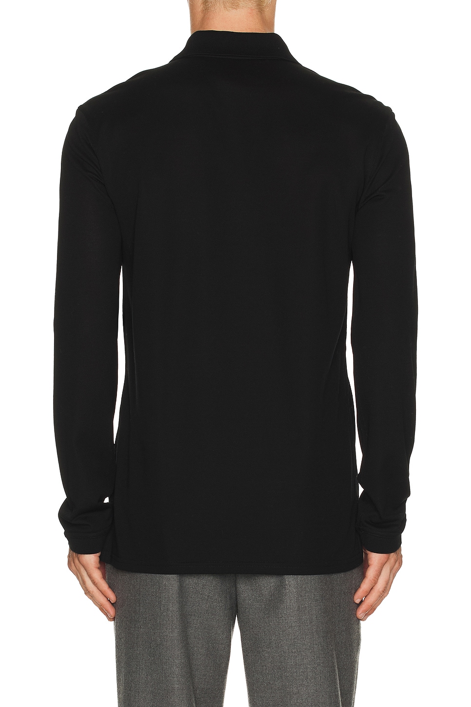 Givenchy Long Sleeve Polo Regular Fit In Black