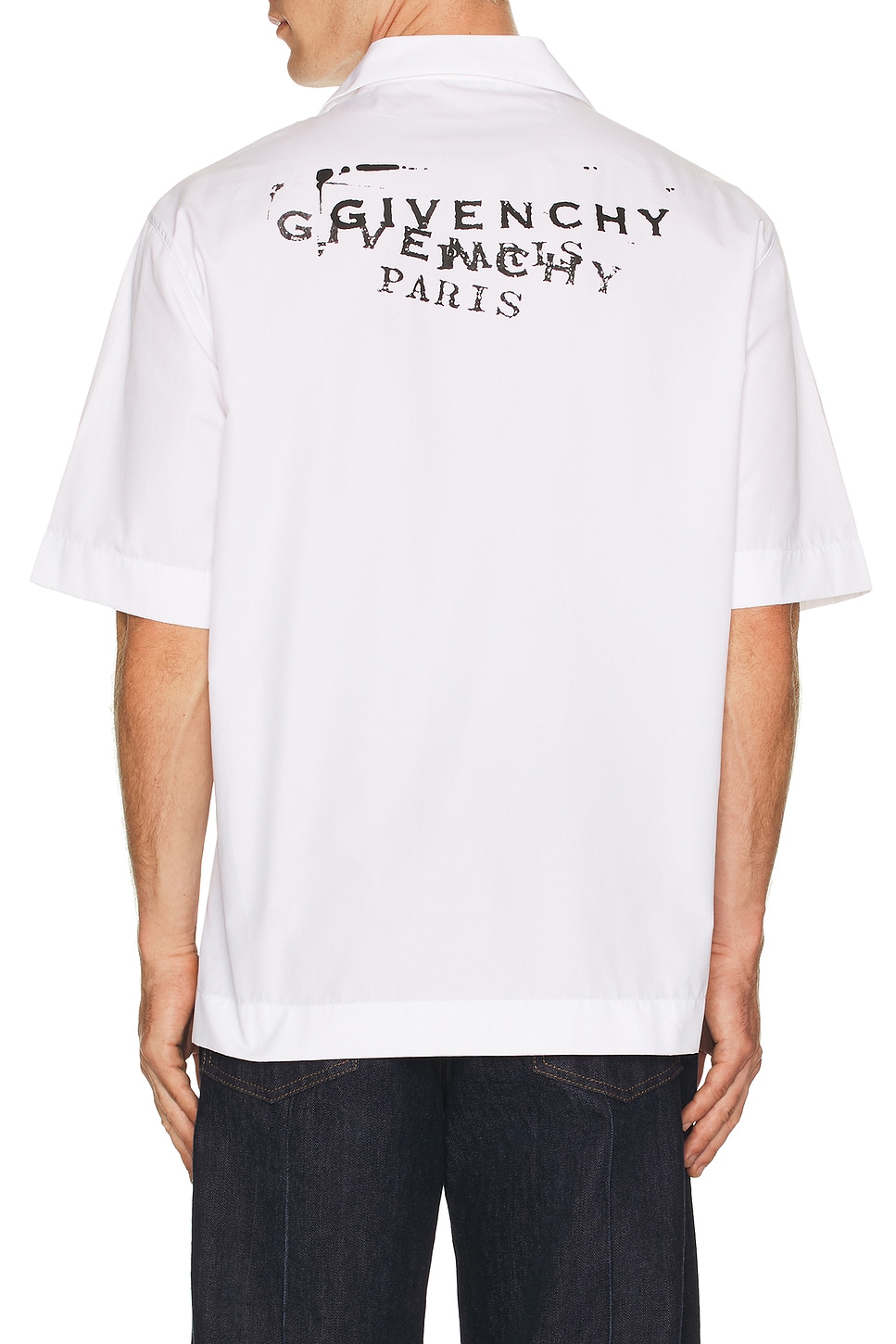 Image 1 of Givenchy Bowling Shirt in White