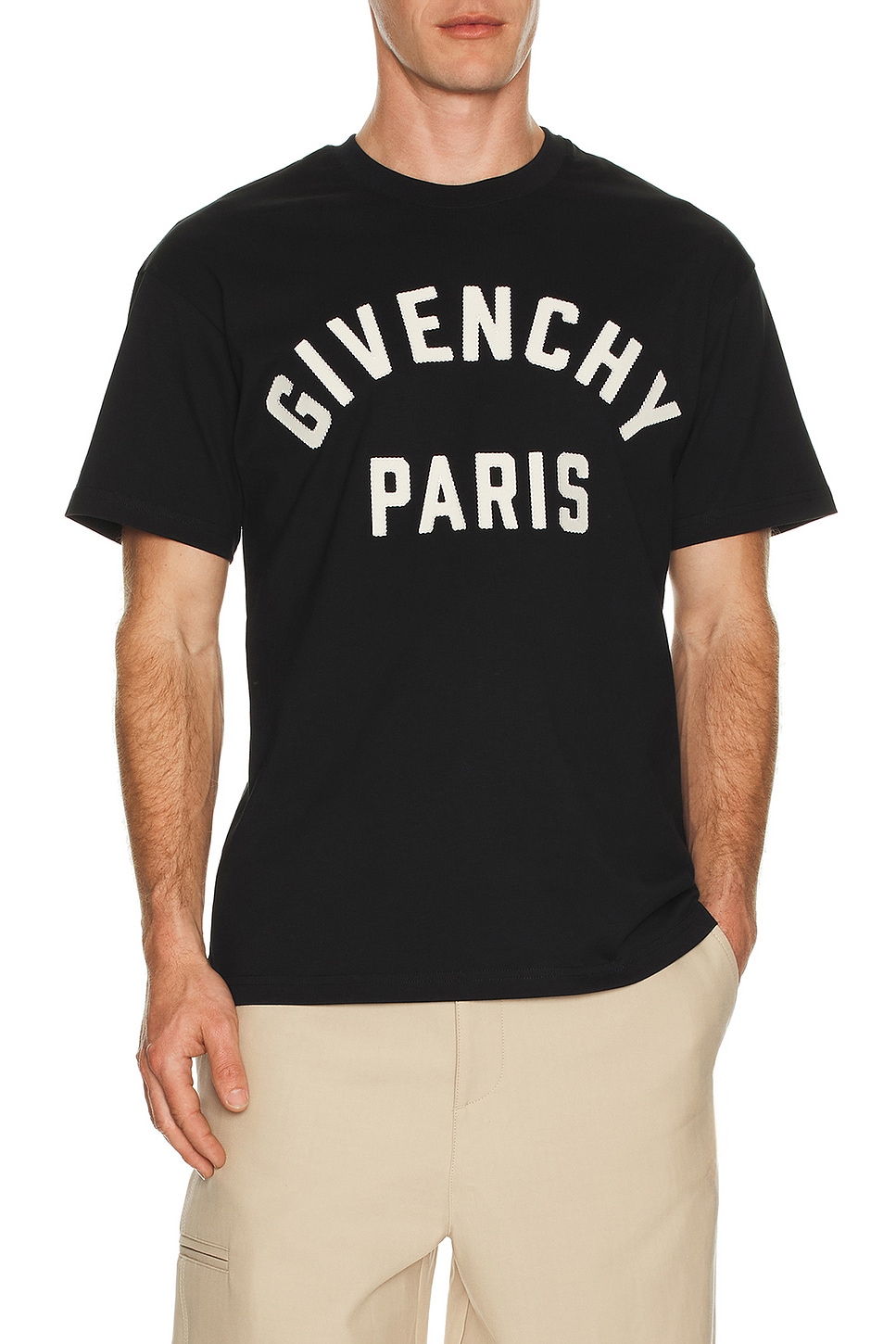 Image 1 of Givenchy Regular Fit T-Shirt in Black & White
