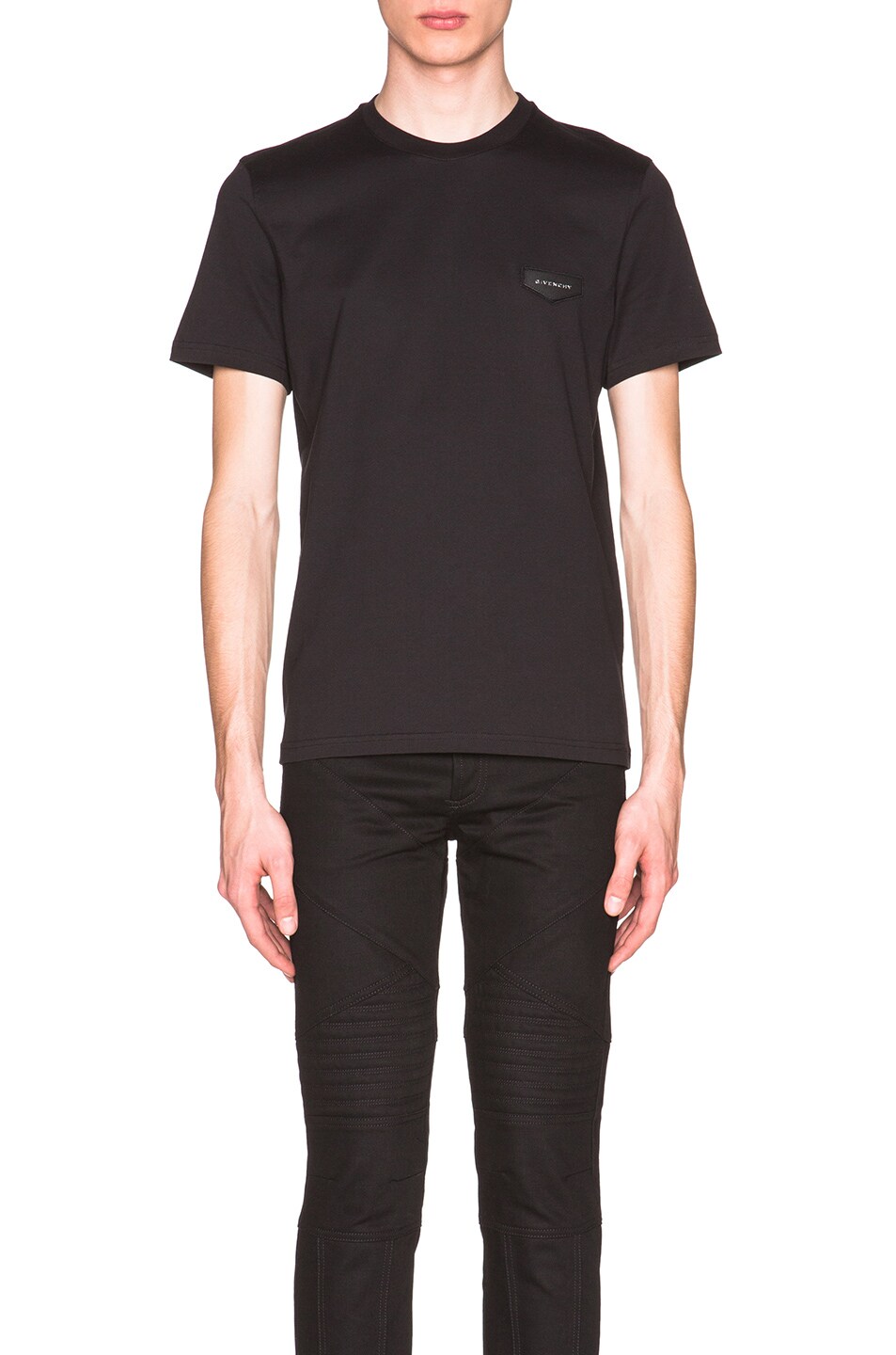 Image 1 of Givenchy Cuban Fit Patch Tee in Black