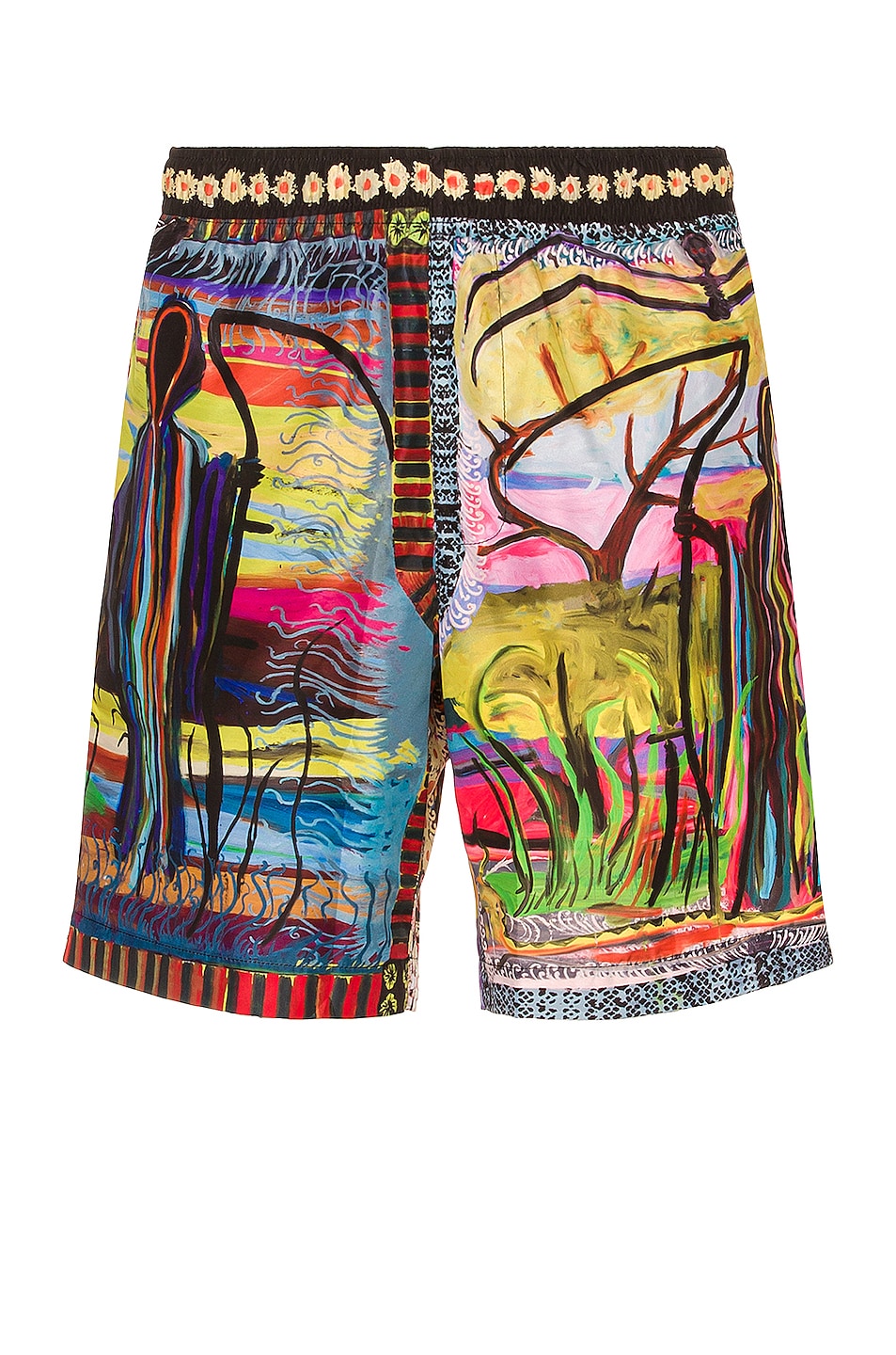 Image 1 of Givenchy Long Print Swim Shorts in Multicolored