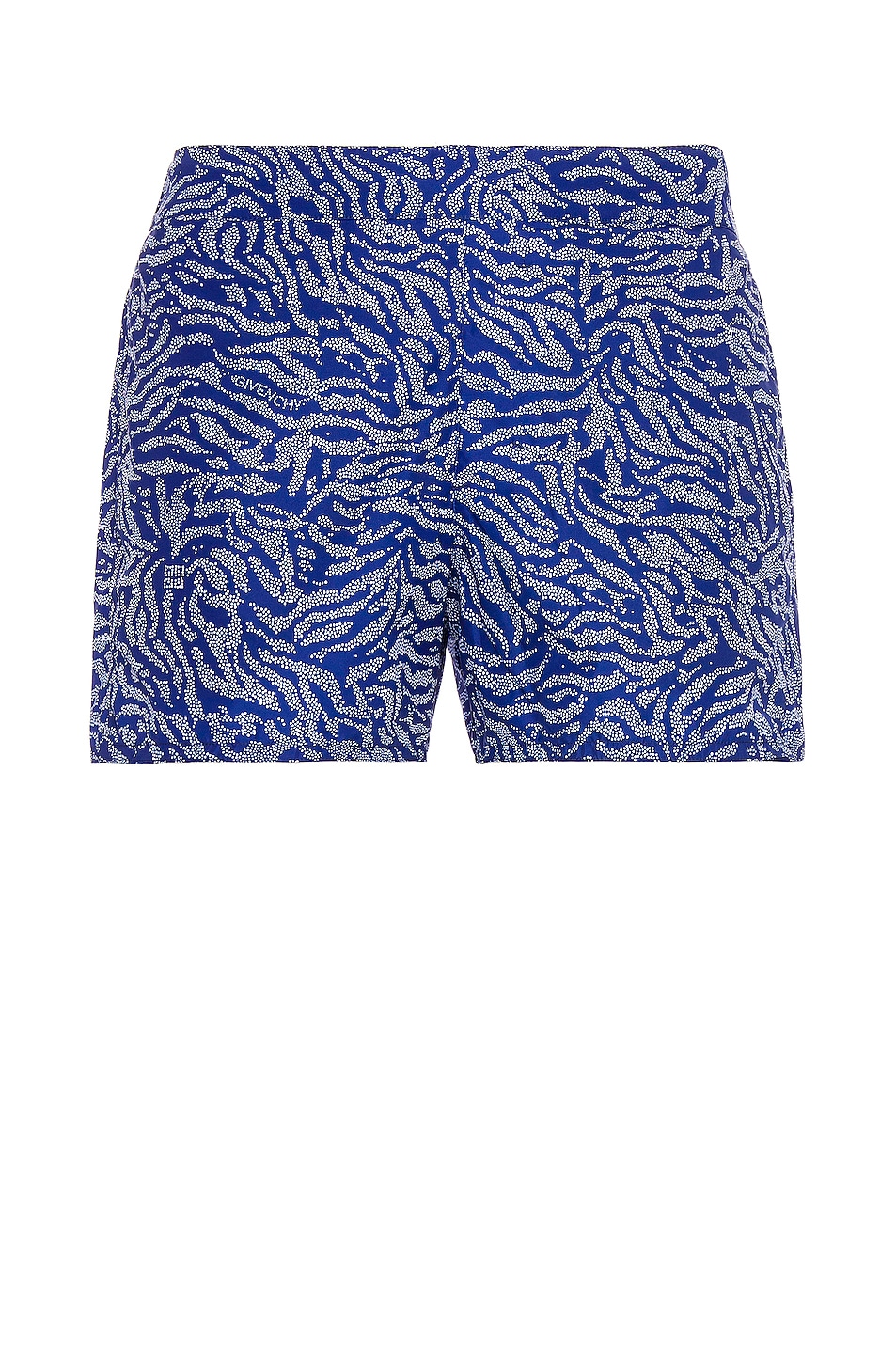 Image 1 of Givenchy All Over Print Short Swimwear in Blue & White