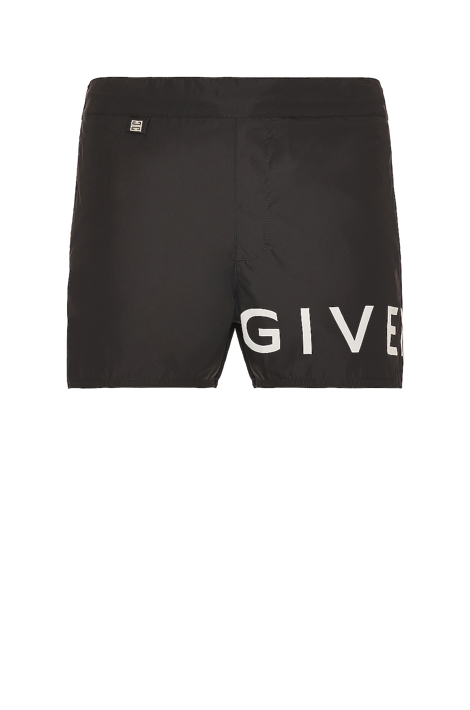 Image 1 of Givenchy Branding Print Short Swimwear in Black