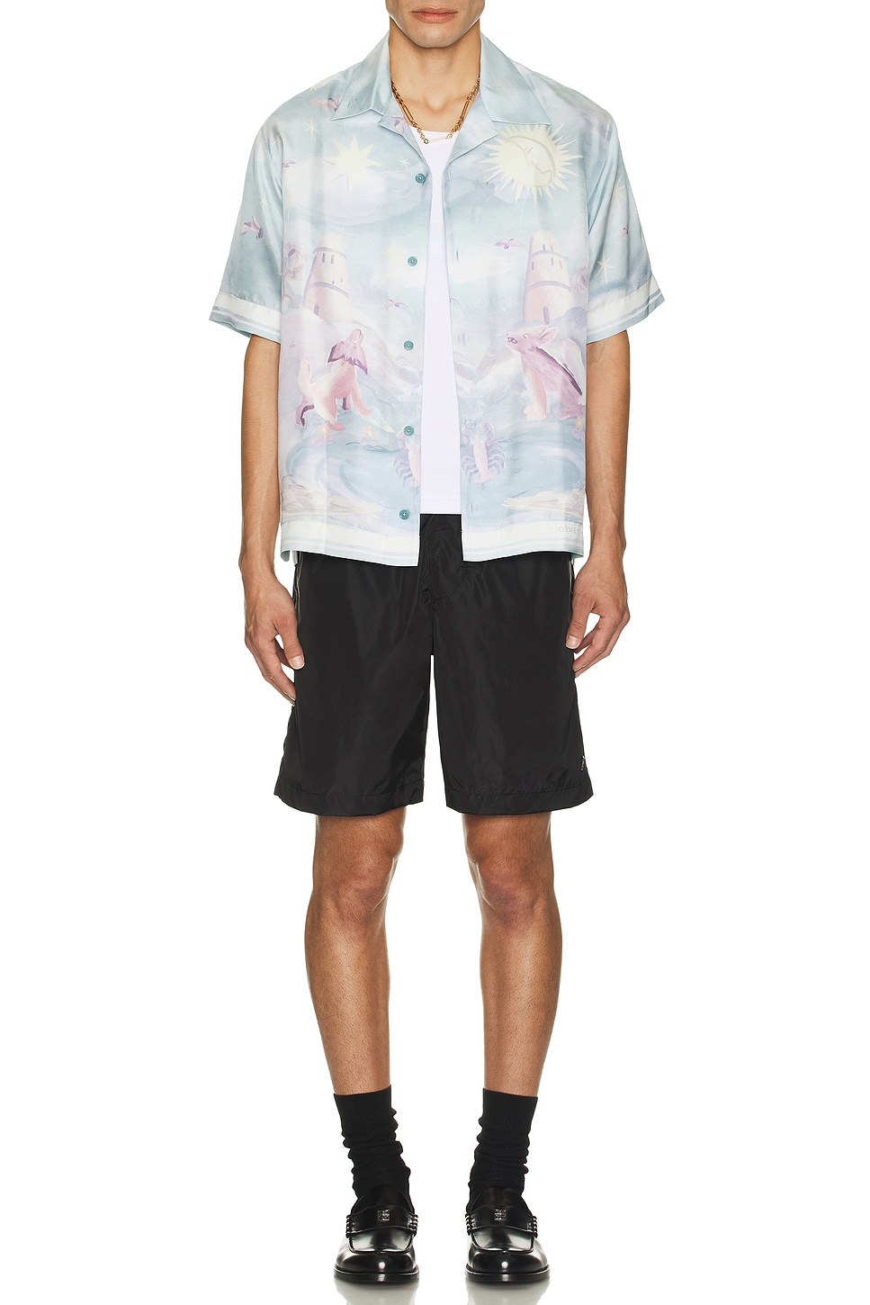 Image 1 of Givenchy 4G Metal Swimshorts in Black