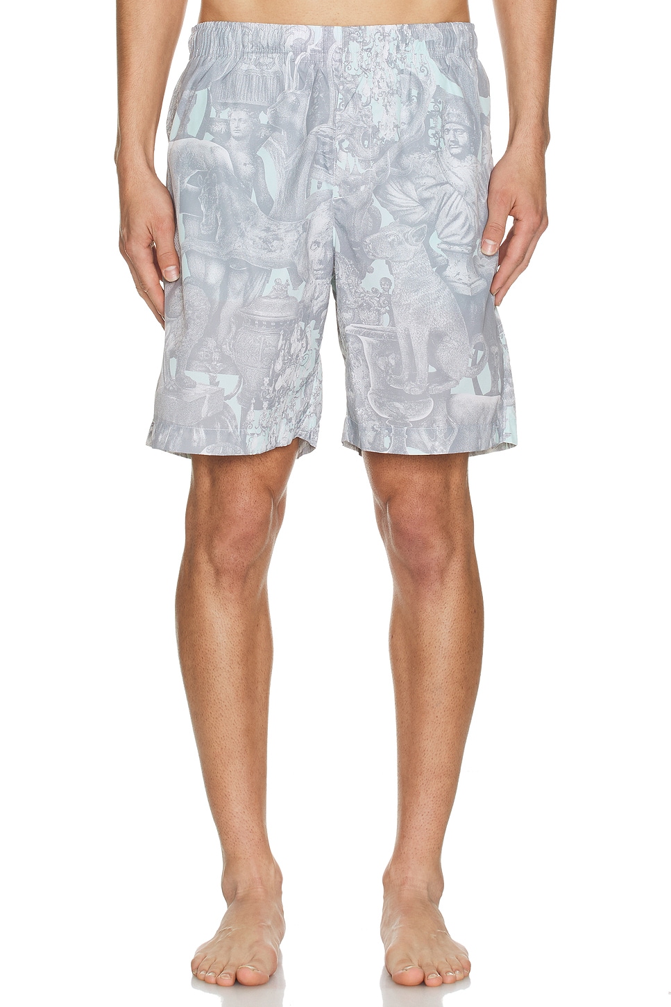Logo Embroidery Swim Shorts - Thumbnail 3