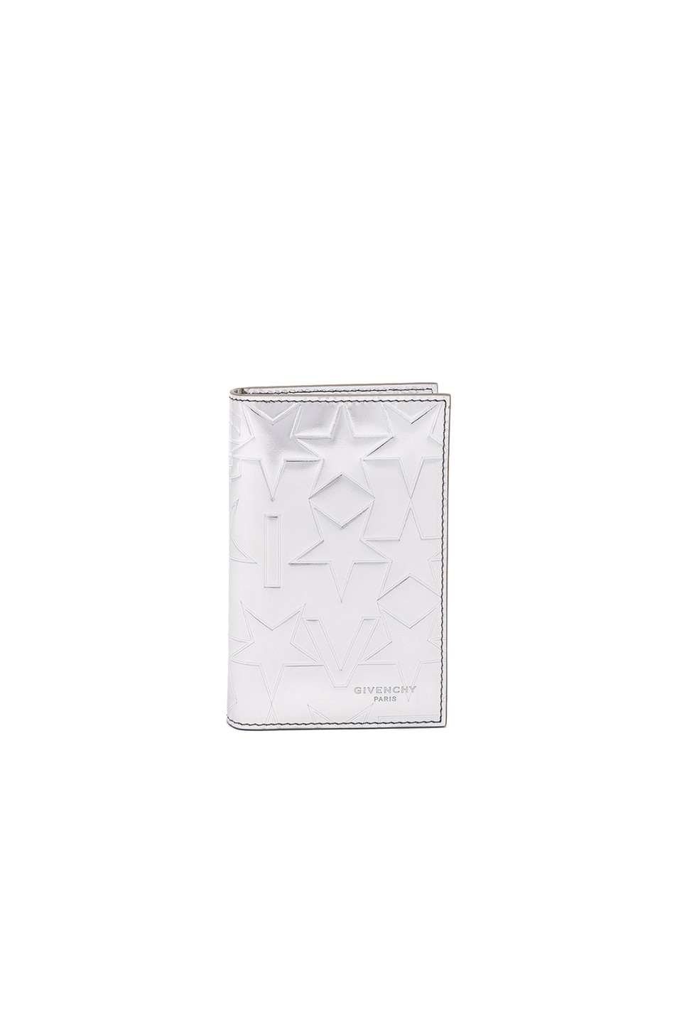 Image 1 of Givenchy Logo Embossed Cardholder in Silver