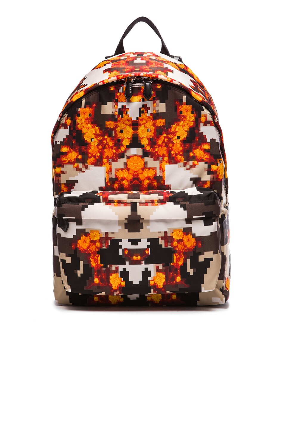 Image 1 of Givenchy Flame Pixel Print Nylon Backpack in Multi